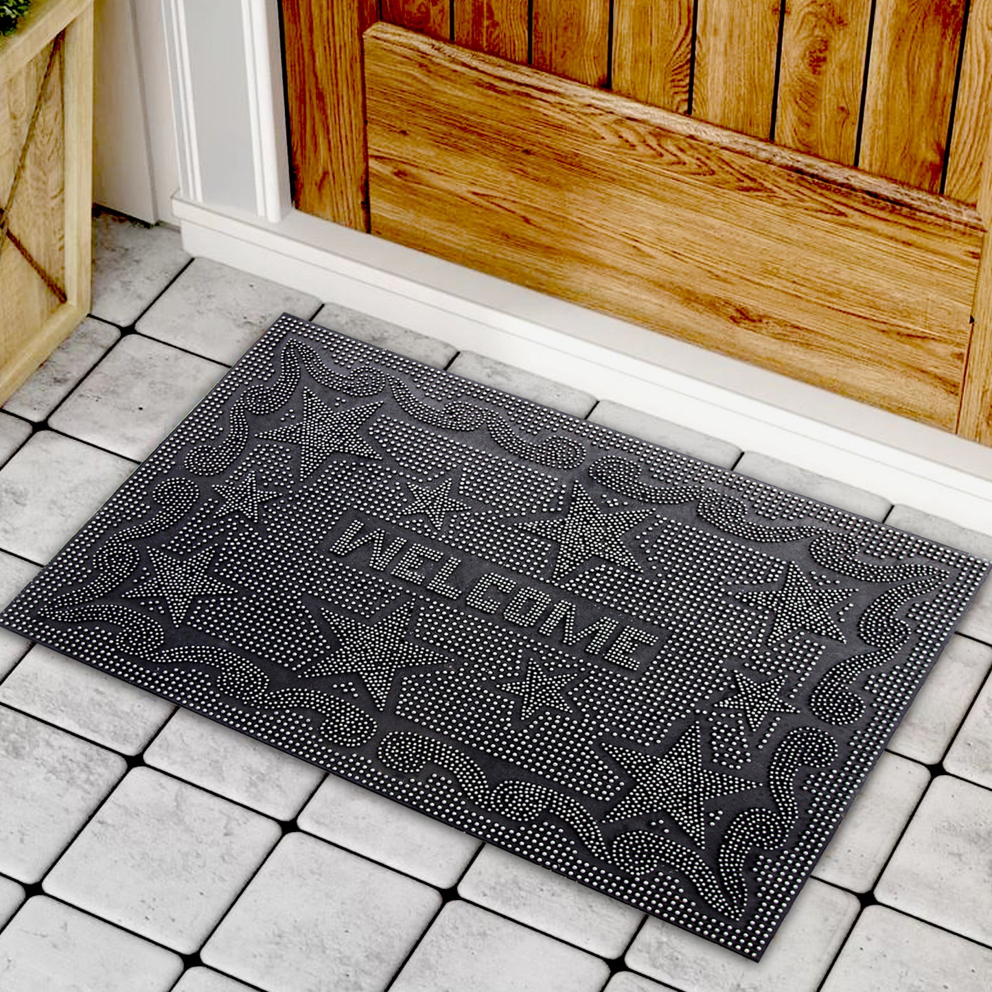 Rubber Pin Welcome Doormat - OnlyMat