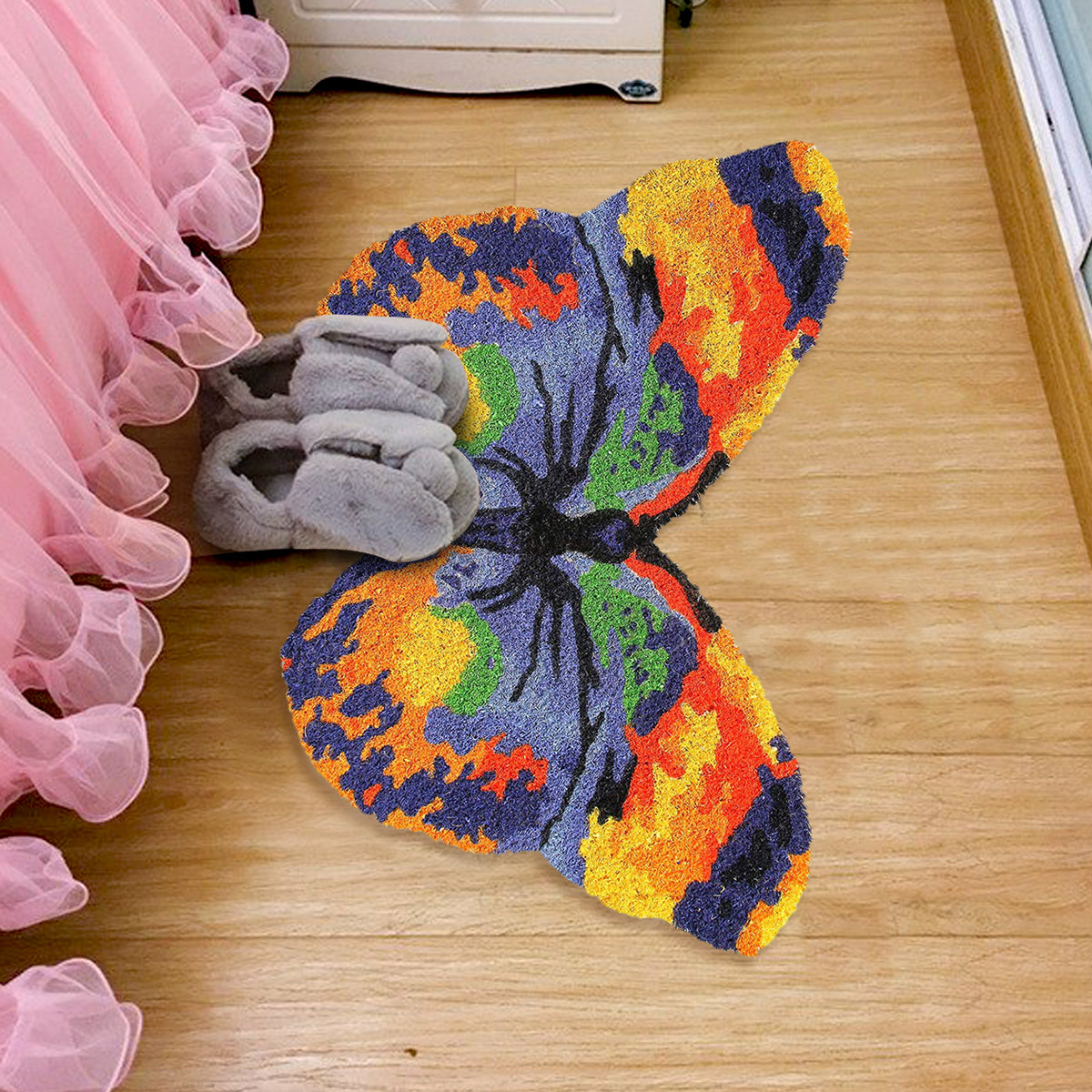 Beautiful & Colourful Butterfly Shape Anti-Slip Floor Mat - OnlyMat