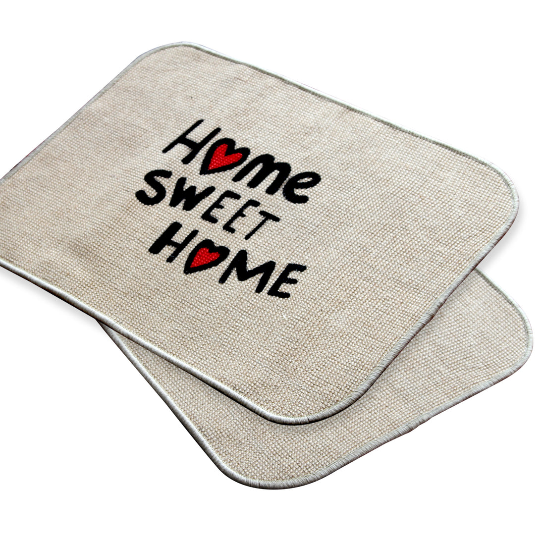 
                      
                        Home Sweet Home' Printed Micro Boucle Jute Mat - OnlyMat
                      
                    