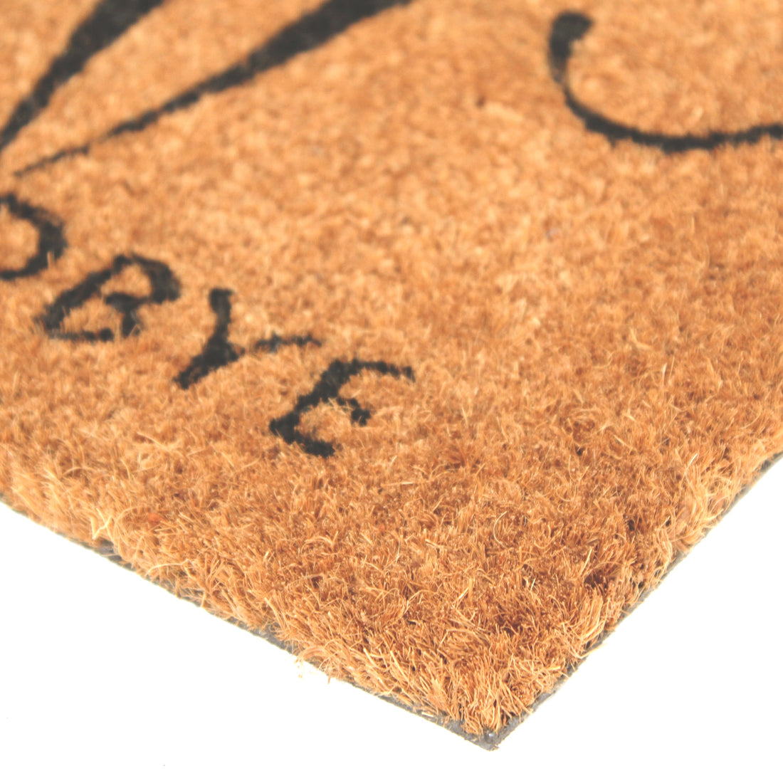 
                      
                        Brown and Black Colour "Welcome Goodbye" and Cat Printed Natural Coir Door Mat - OnlyMat
                      
                    