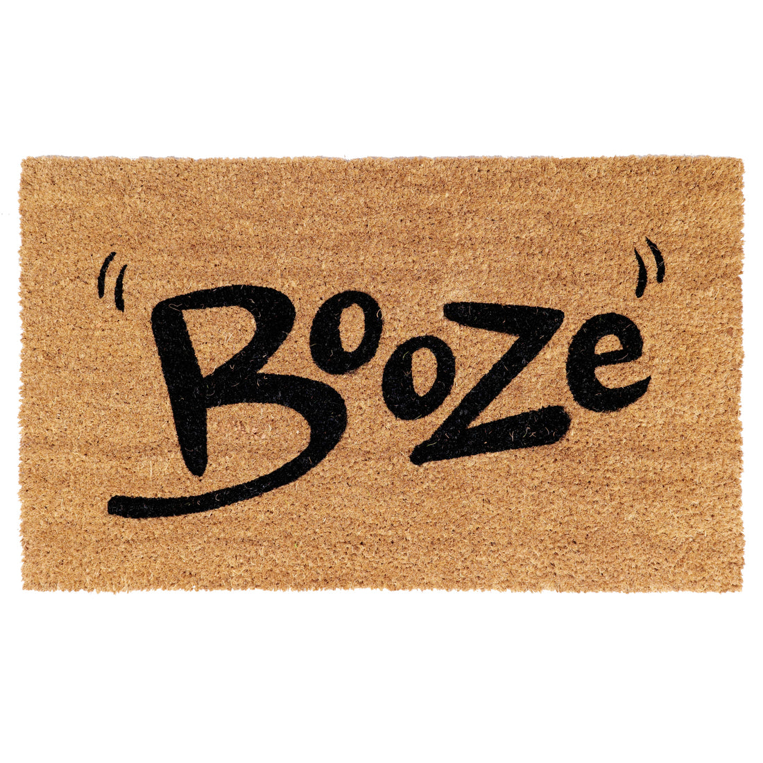 "Booze" Printed Funny Natural Coir Door Mat - OnlyMat