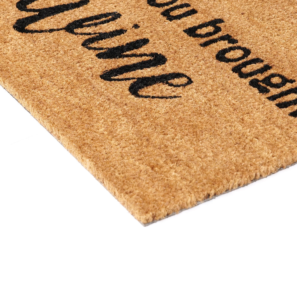 
                      
                        Funny "I Hope You Brought Wine" Printed Natural Coir Floor Mat - OnlyMat
                      
                    