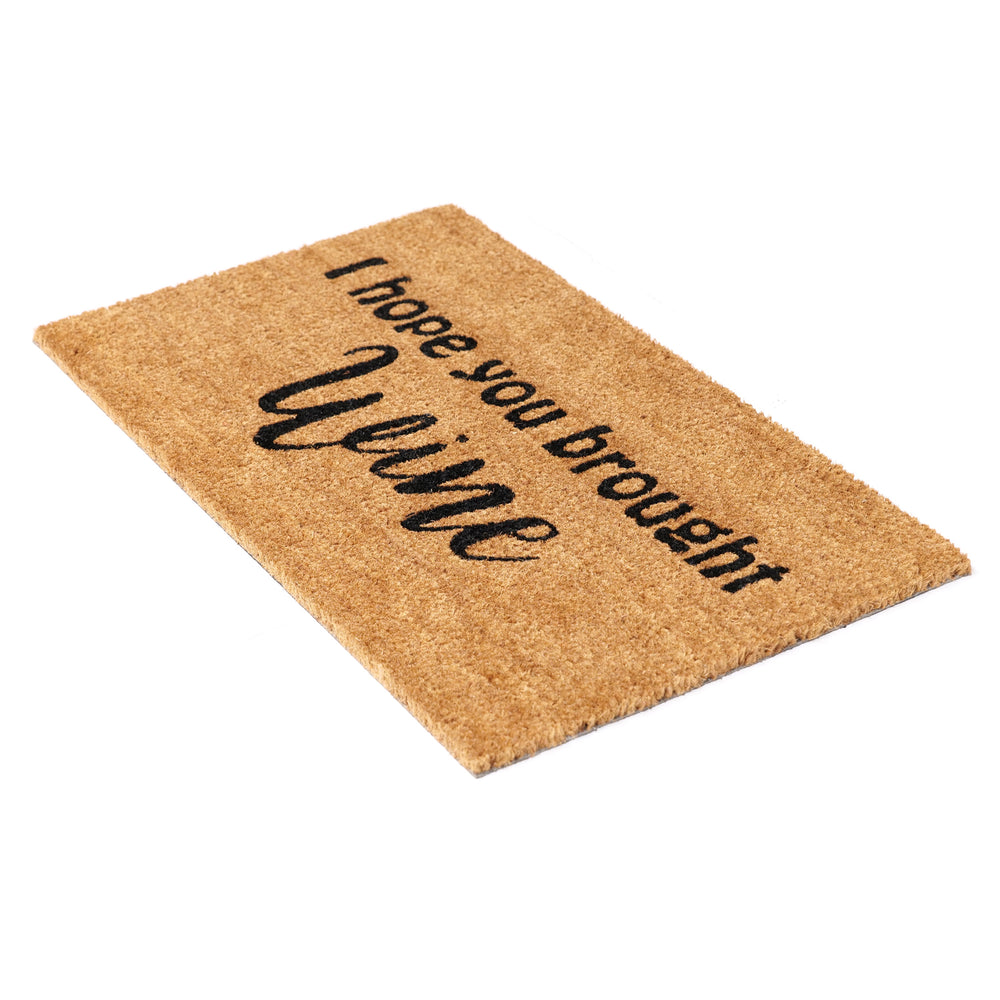 
                      
                        Funny "I Hope You Brought Wine" Printed Natural Coir Floor Mat - OnlyMat
                      
                    