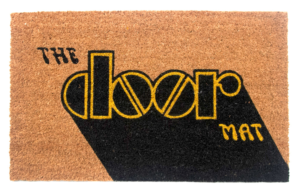 Natural Coir Mat with Printed Quote 'THE Door MAT' - OnlyMat