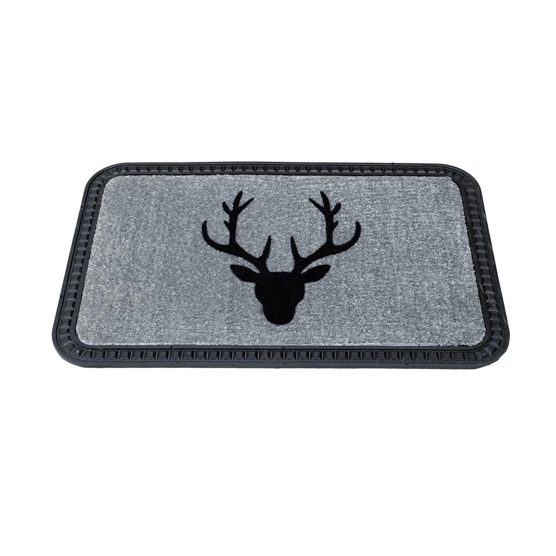 Onlymat Reindeer Design Soft All-Purpose Mat Home Kitchen Bathroom Door Entrance 40x60x8mm (Grey) - OnlyMat