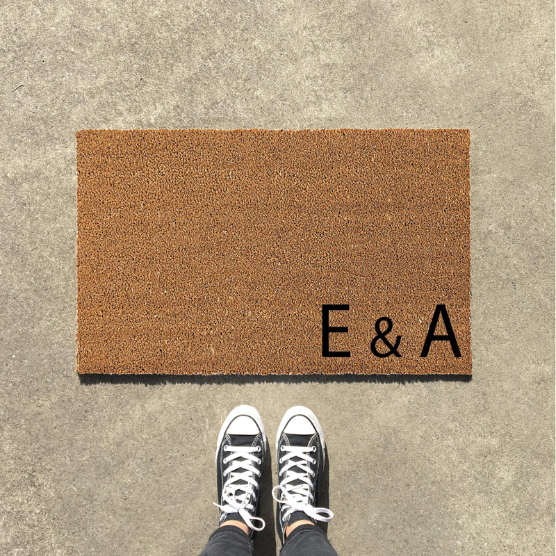 Personalized Doormat with Family Initials  - Design 4 - OnlyMat