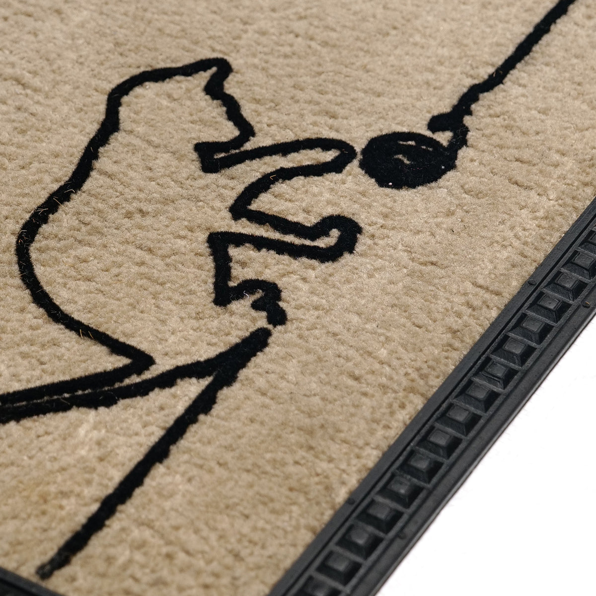 Onlymat Soft Doormat Cat Design (40x60cmx8mm) (Beige) - OnlyMat