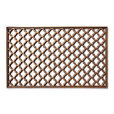 Elegant Washable Golden Colour Rubber Floor Mats - OnlyMat