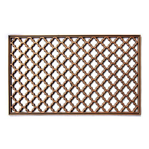 Elegant Washable Golden Colour Rubber Floor Mats - OnlyMat