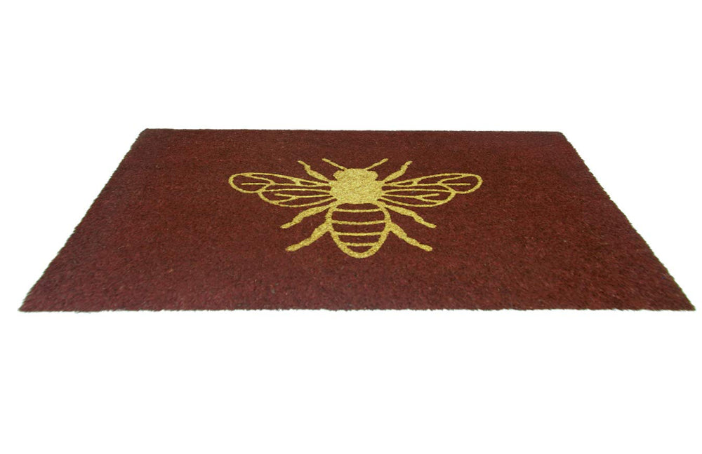 
                      
                        Stylish Golden Glittering Bee Printed Natural Coir Floor Mat - OnlyMat
                      
                    
