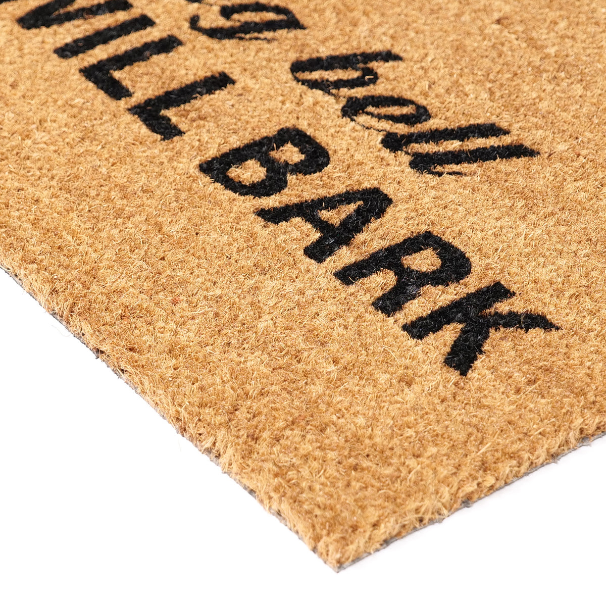 Funny "Don't Ring Bell Kids Will Bark" Printed Natural Coir Floor Mat - OnlyMat