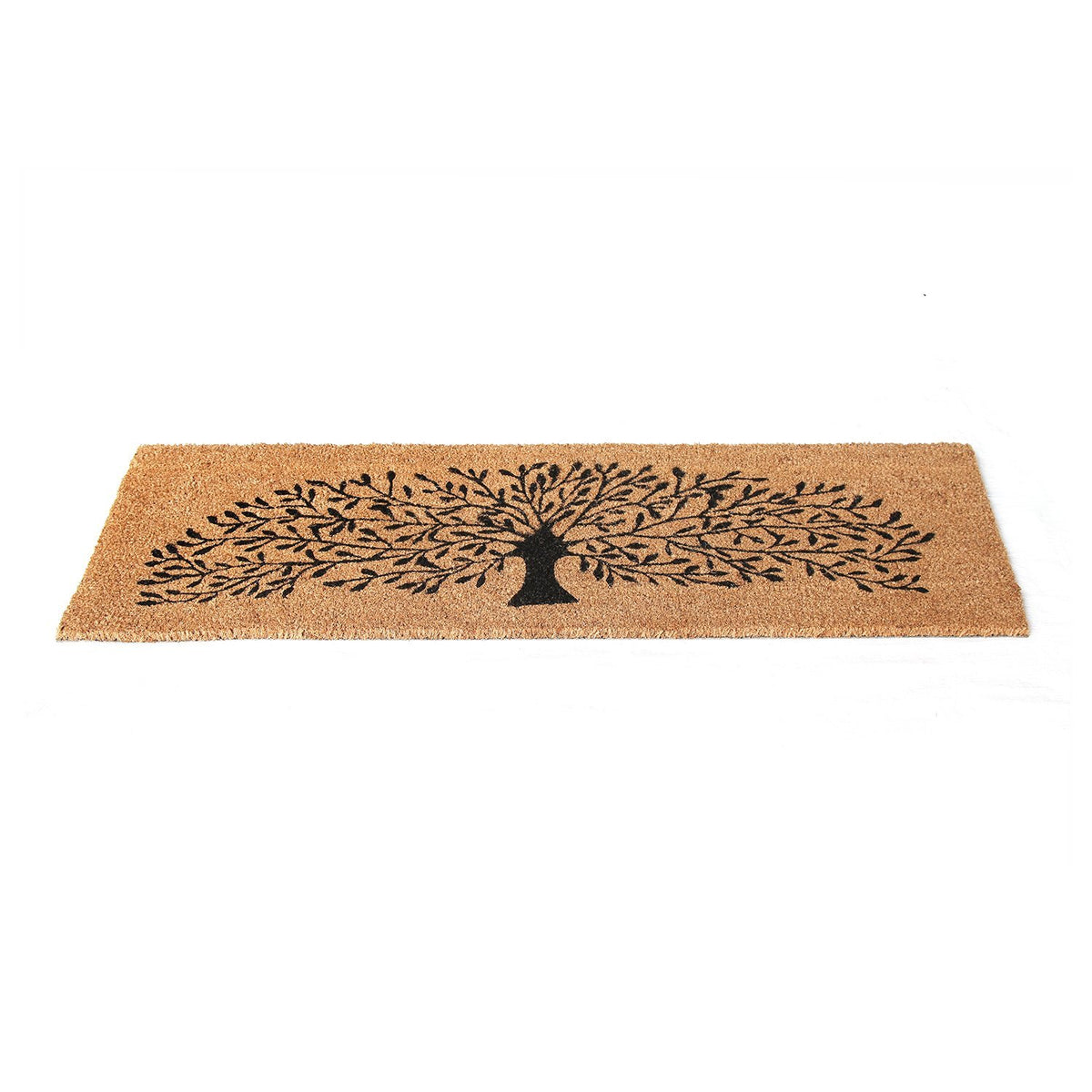 Tree Printed Natural Coir Doormat - OnlyMat