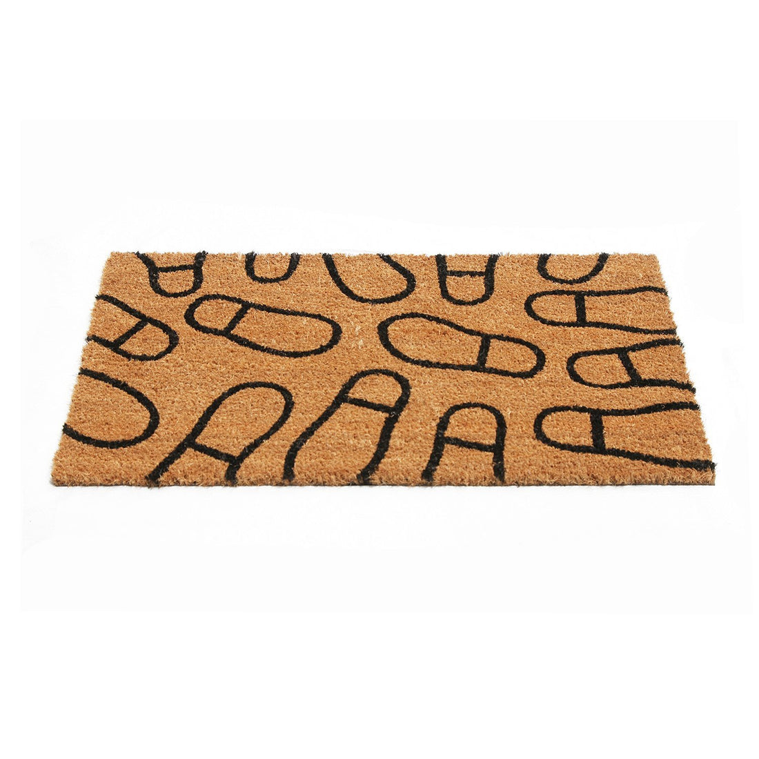 Shoe Design Natural Coir Doormat - OnlyMat