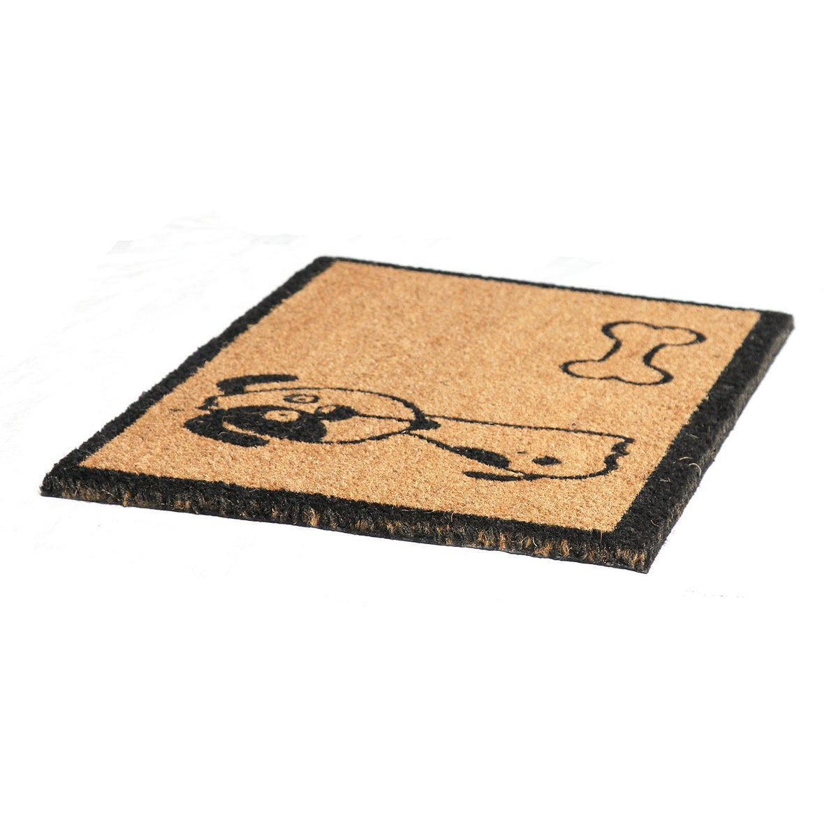 Dog and Bone Printed Natural Coir Doormat - OnlyMat