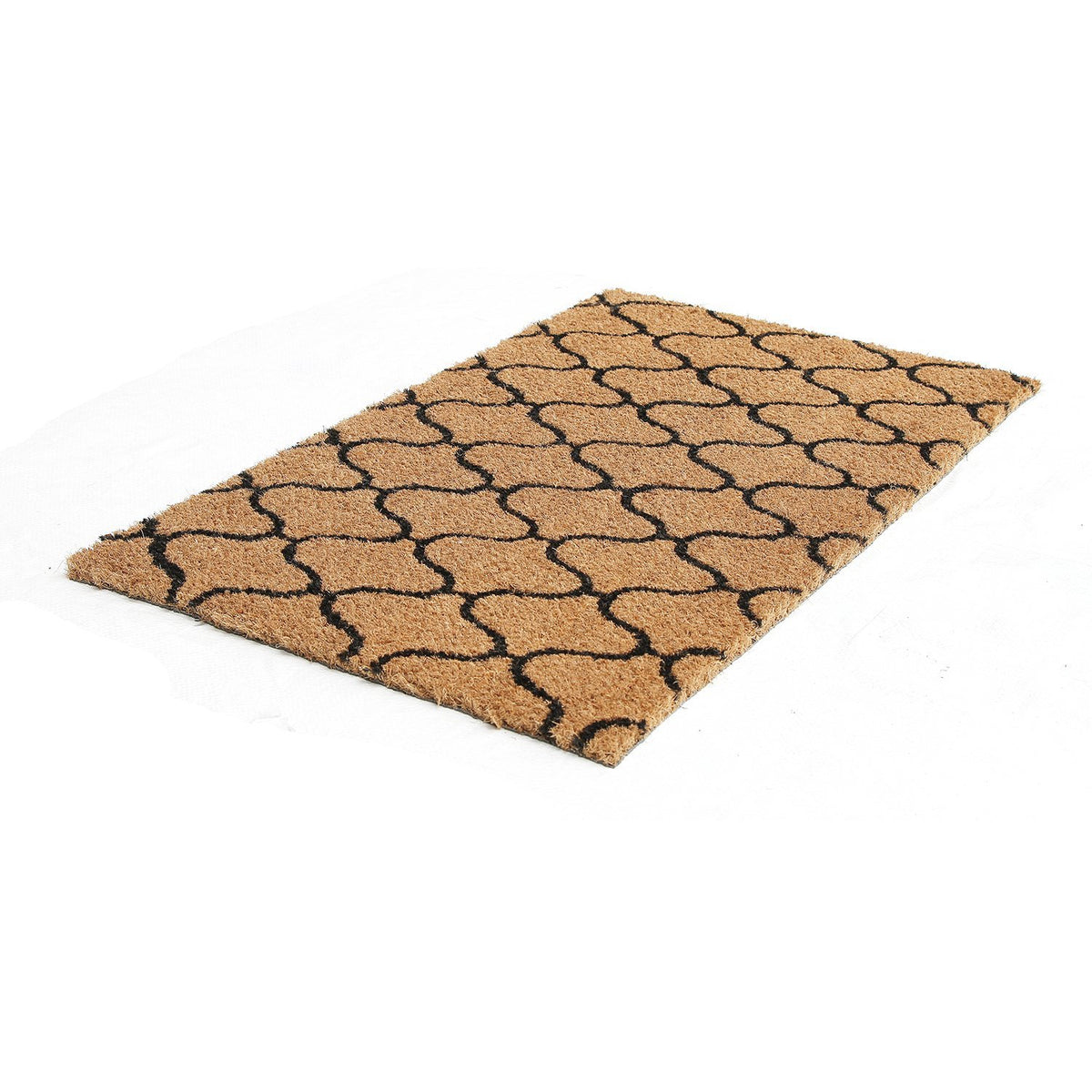 Elegant Greeky Pattern Printed Entrance Coir Door mat - OnlyMat