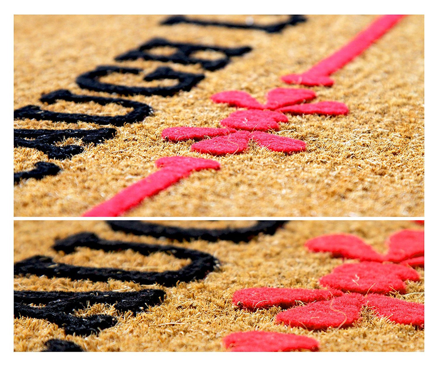 "LIVE LAUGH LOVE" Printed Natural Coir Floor Mat - OnlyMat