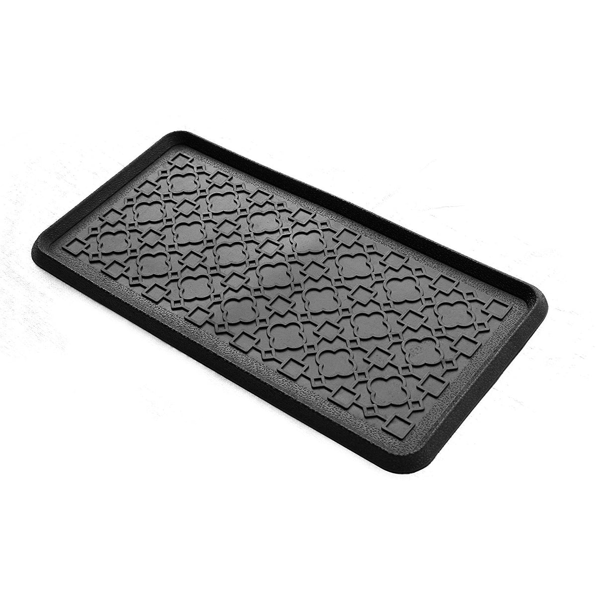 Elegant Black Rubber Boot Tray Mat for your Entrance - OnlyMat