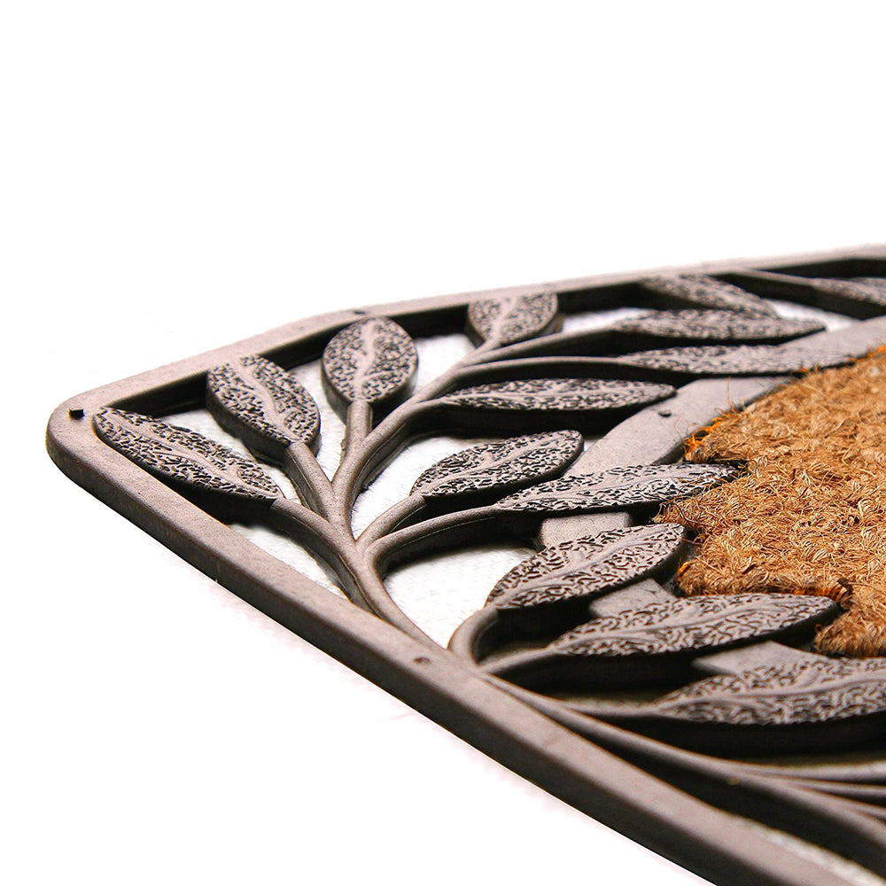 
                      
                        Leaf Design Border Rubber Coir Doormat - OnlyMat
                      
                    