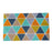 Colourful Patchwork Design Natural Printed Coir Floor Mat - OnlyMat