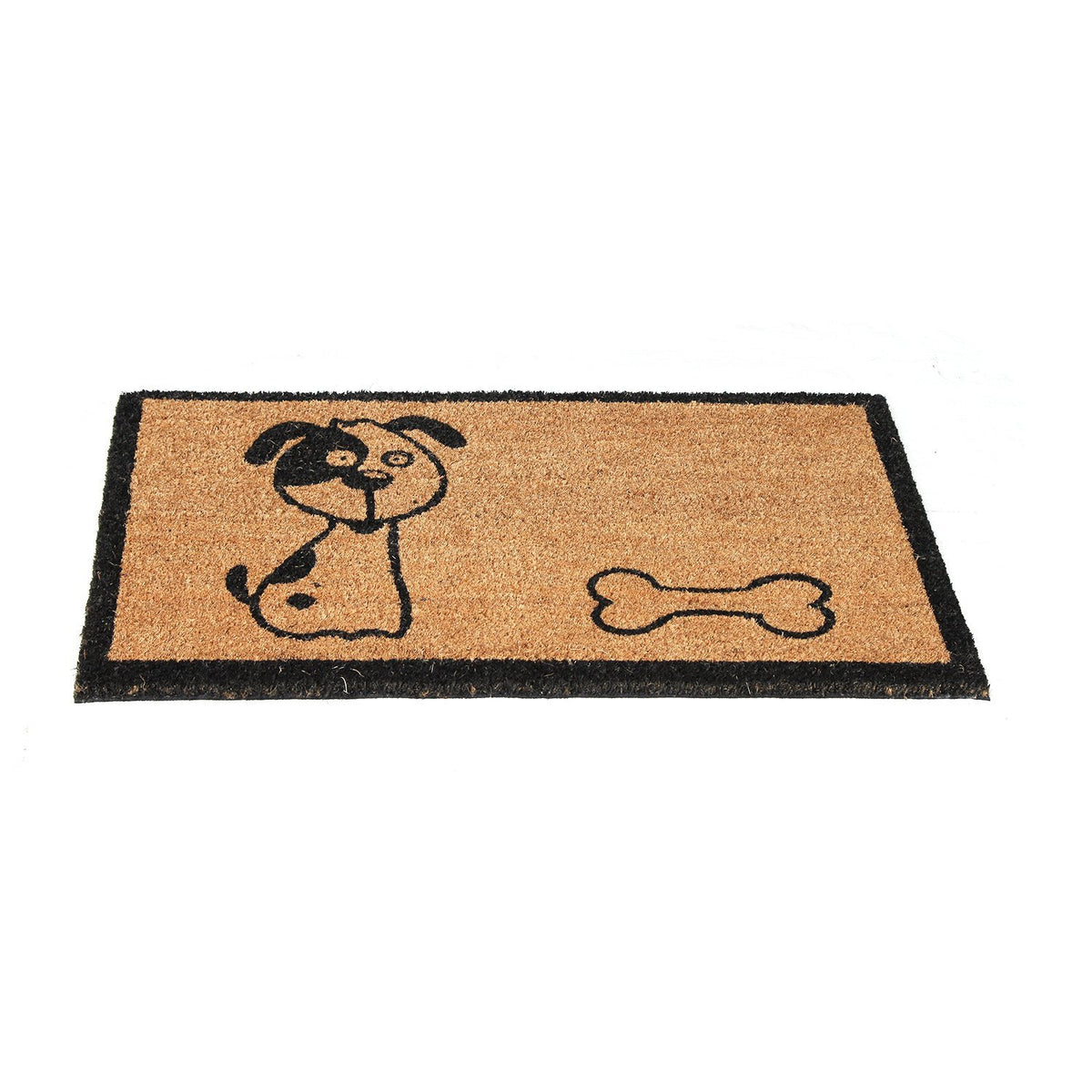 Dog and Bone Printed Natural Coir Doormat - OnlyMat