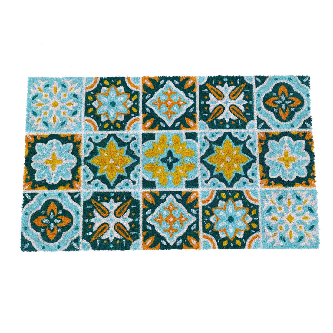 
                      
                        Flower Pattern Mosaic Tile Printed Coir Mat
                      
                    