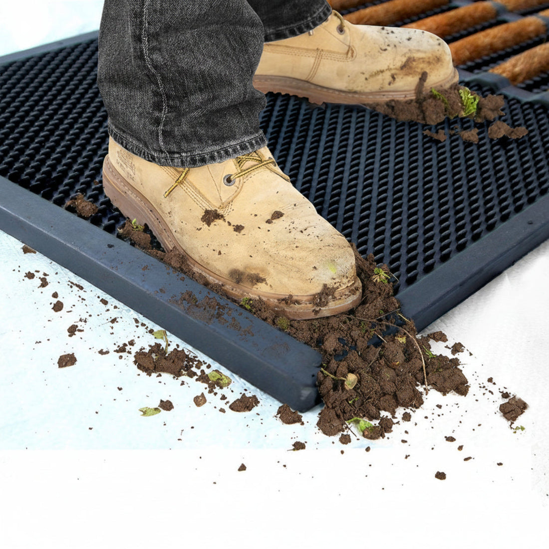 
                      
                        Brush Coir Entrance with Rubber Tray Mat - Best for high traffic entrance - Sanitisation Mat - OnlyMat
                      
                    