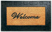 Elegant "Welcome" Printed Natrual Coir Door Mat With Large Moulded Black Border - OnlyMat