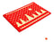 Stylish Red Christmas Theme Natural Coir Designer Floor Mat - OnlyMat
