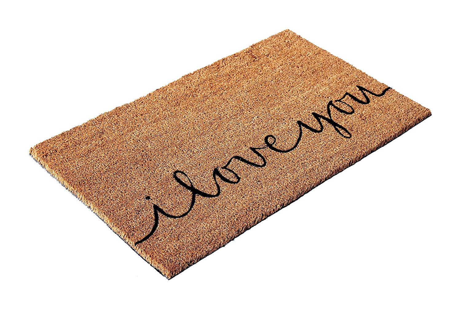"I Love You" Printed Natural Coir Floor Mat - OnlyMat