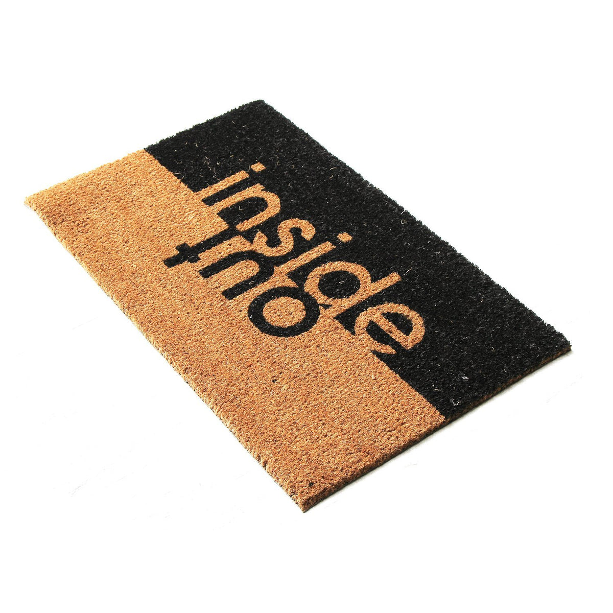 Inside Out Design Natural Coir Doormat - 45cm x 75cm - OnlyMat