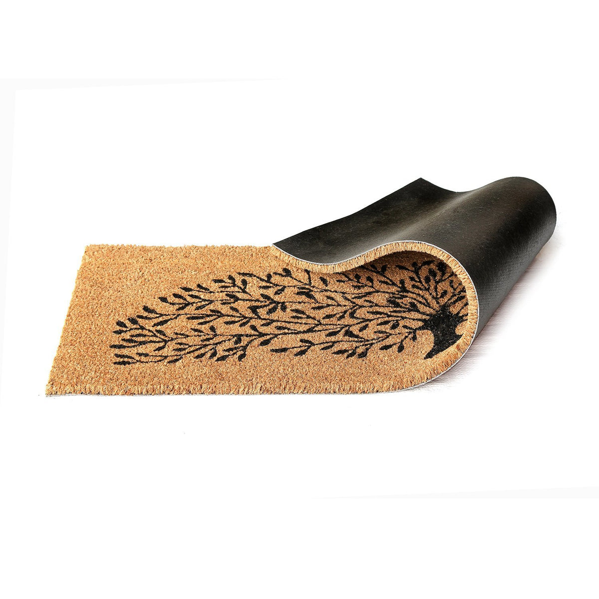 Tree Printed Natural Coir Doormat - OnlyMat