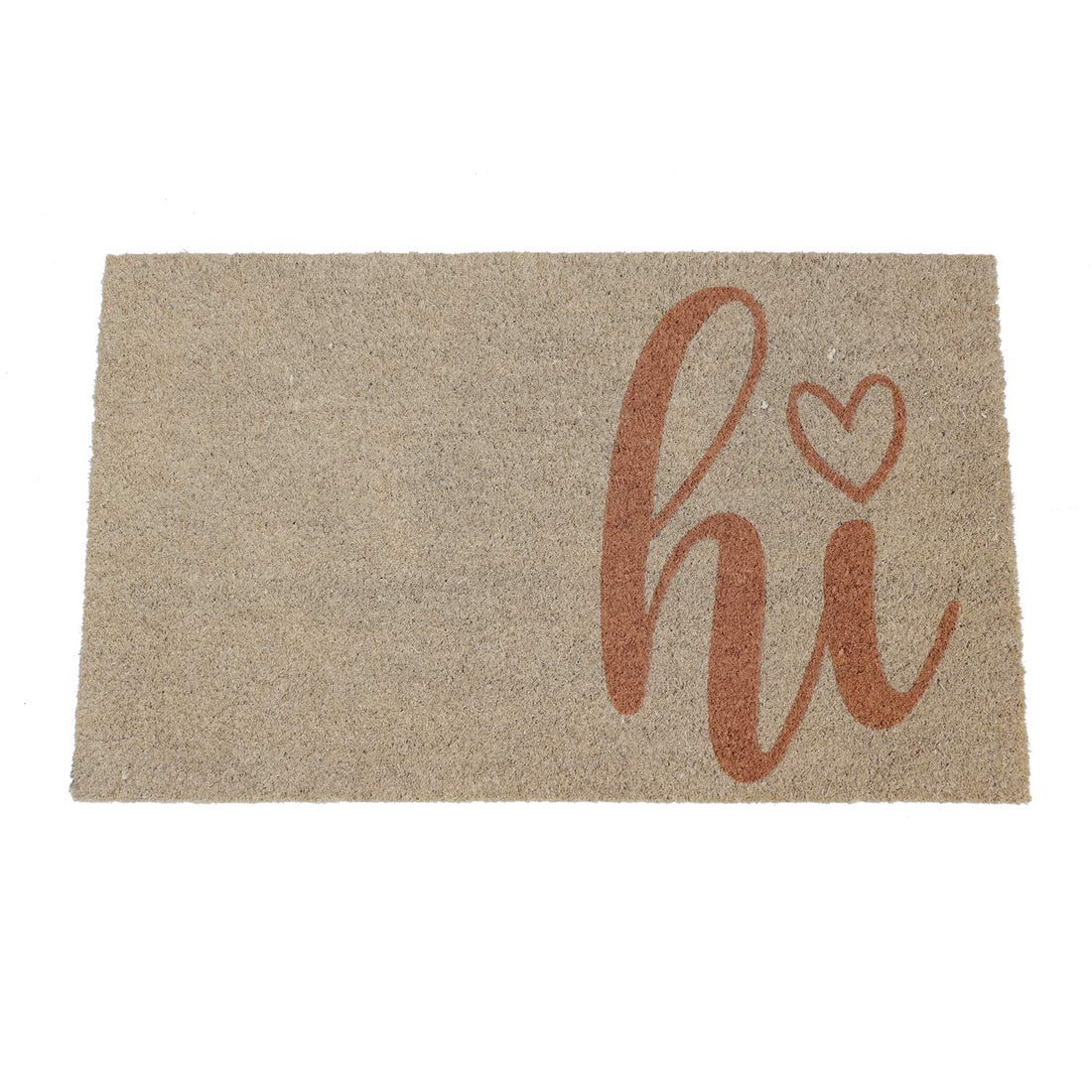 "Hii" Printed Natural Coir Entrance Mat - OnlyMat
