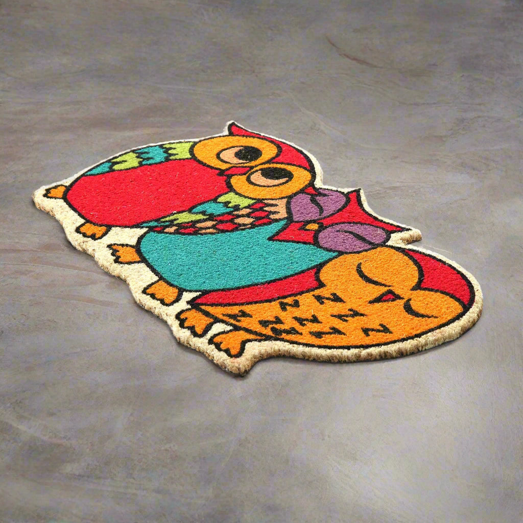 Onlymat Owl shape Coir Mat - OnlyMat