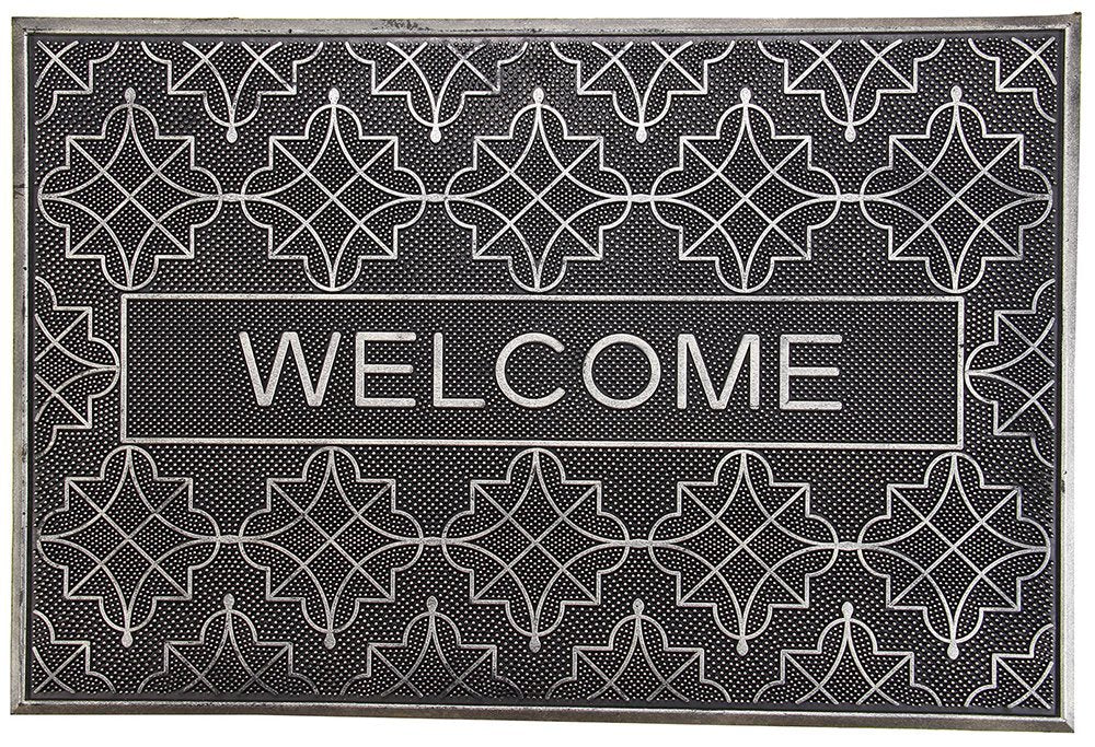 Silver Acupressure Rubber Doormat - OnlyMat