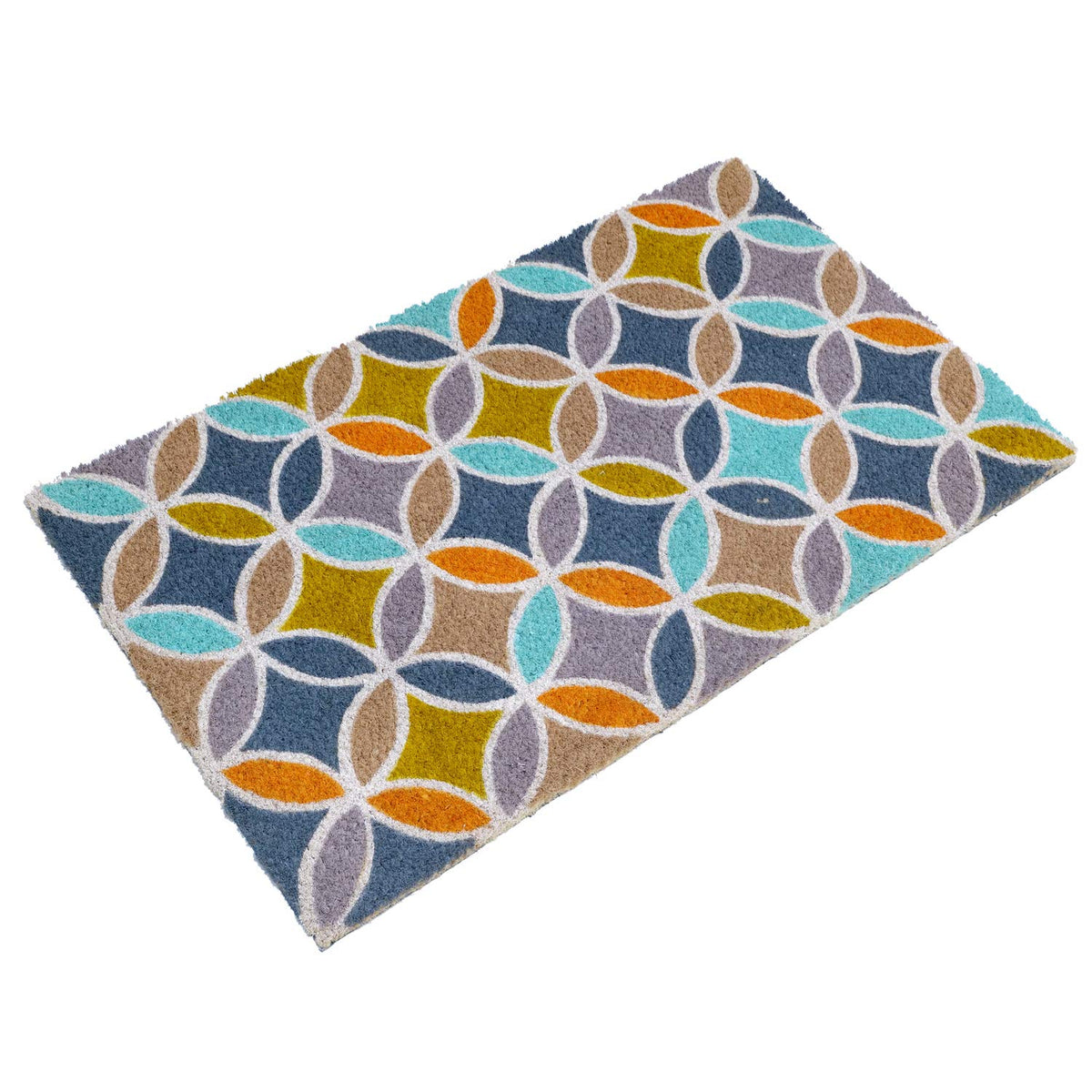 Printed Multi colour Natural Coir Doormat - OnlyMat