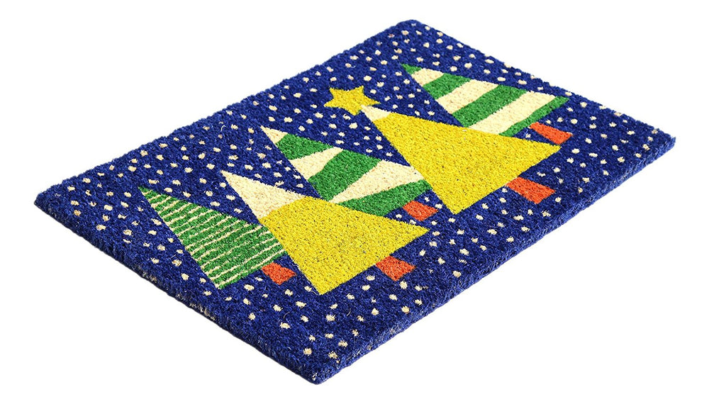 
                      
                        Christmas Tree Printed Blue Christmas Decoration Coir Door Mat
                      
                    