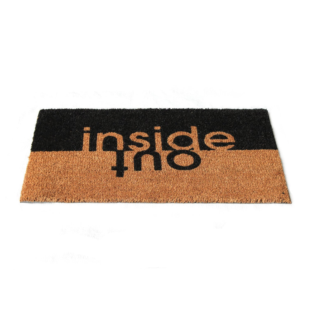 Inside Out Design Natural Coir Doormat - 45cm x 75cm - OnlyMat