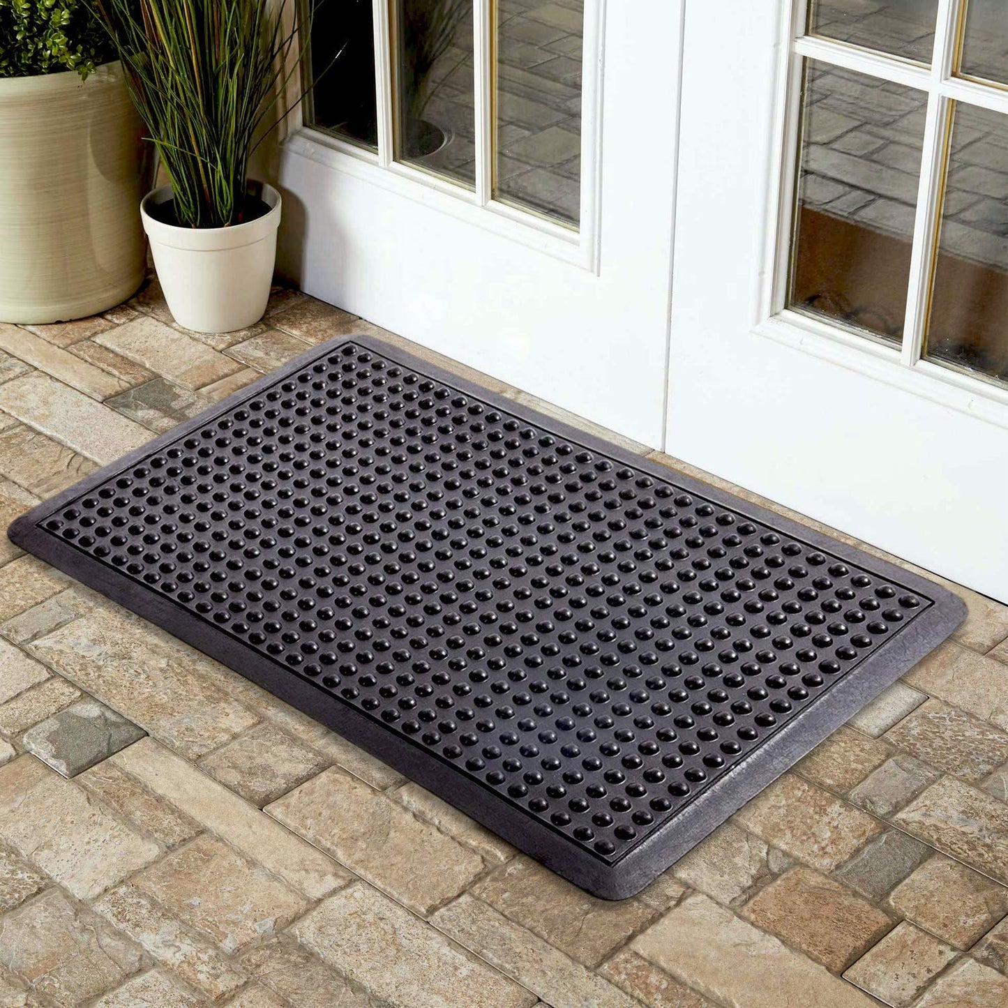 Bubble Mat - Skid Resistant and Anti-Fatigue Rubber Floor / Shower / Kitchen Mat - OnlyMat