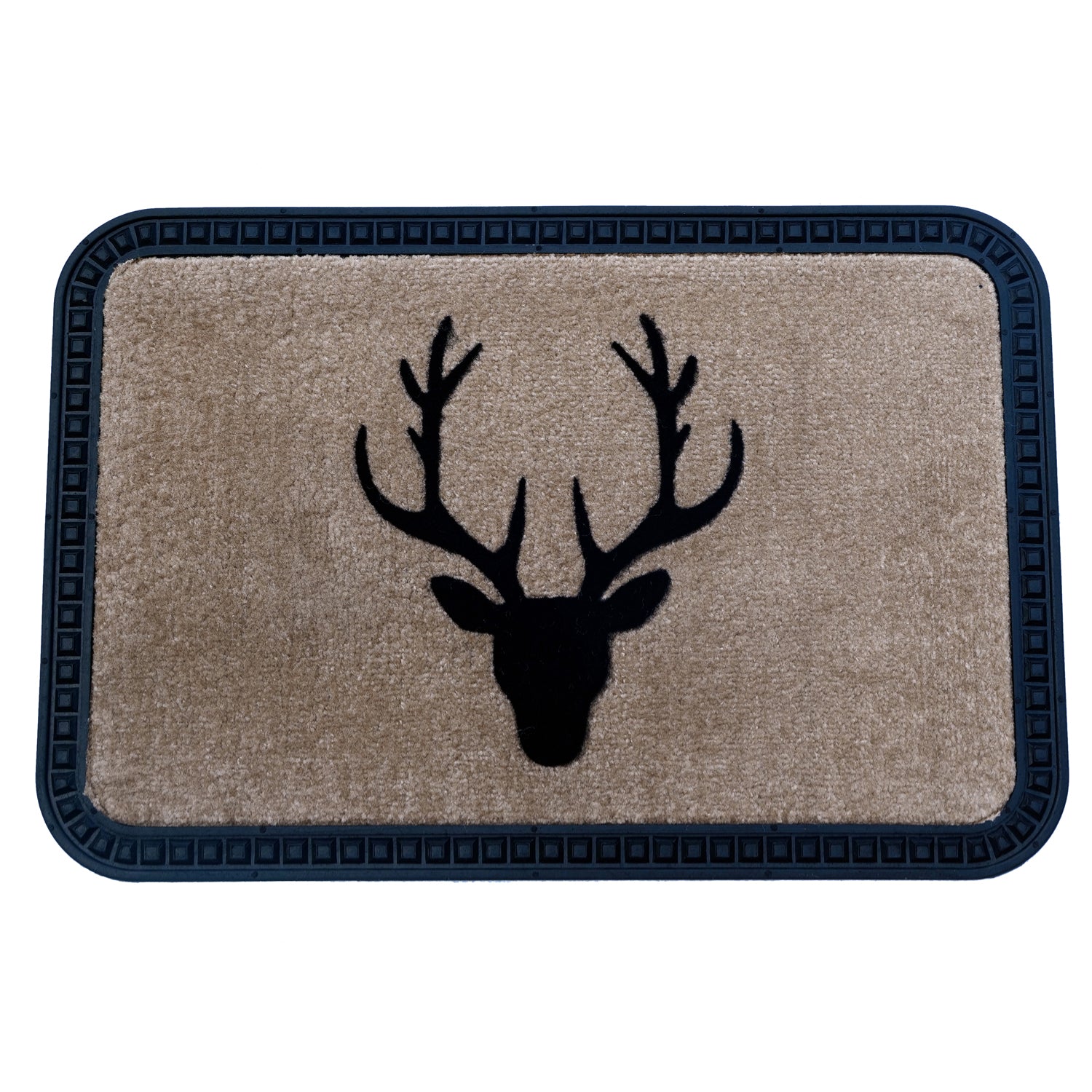 Elegant Reindeer Design Soft All-Purpose Mat Home Kitchen Bathroom Door Entrance 40x60x8mm (Beige) (Beige) - OnlyMat