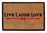 "LIVE LAUGH LOVE" Printed Natural Coir Floor Mat - OnlyMat
