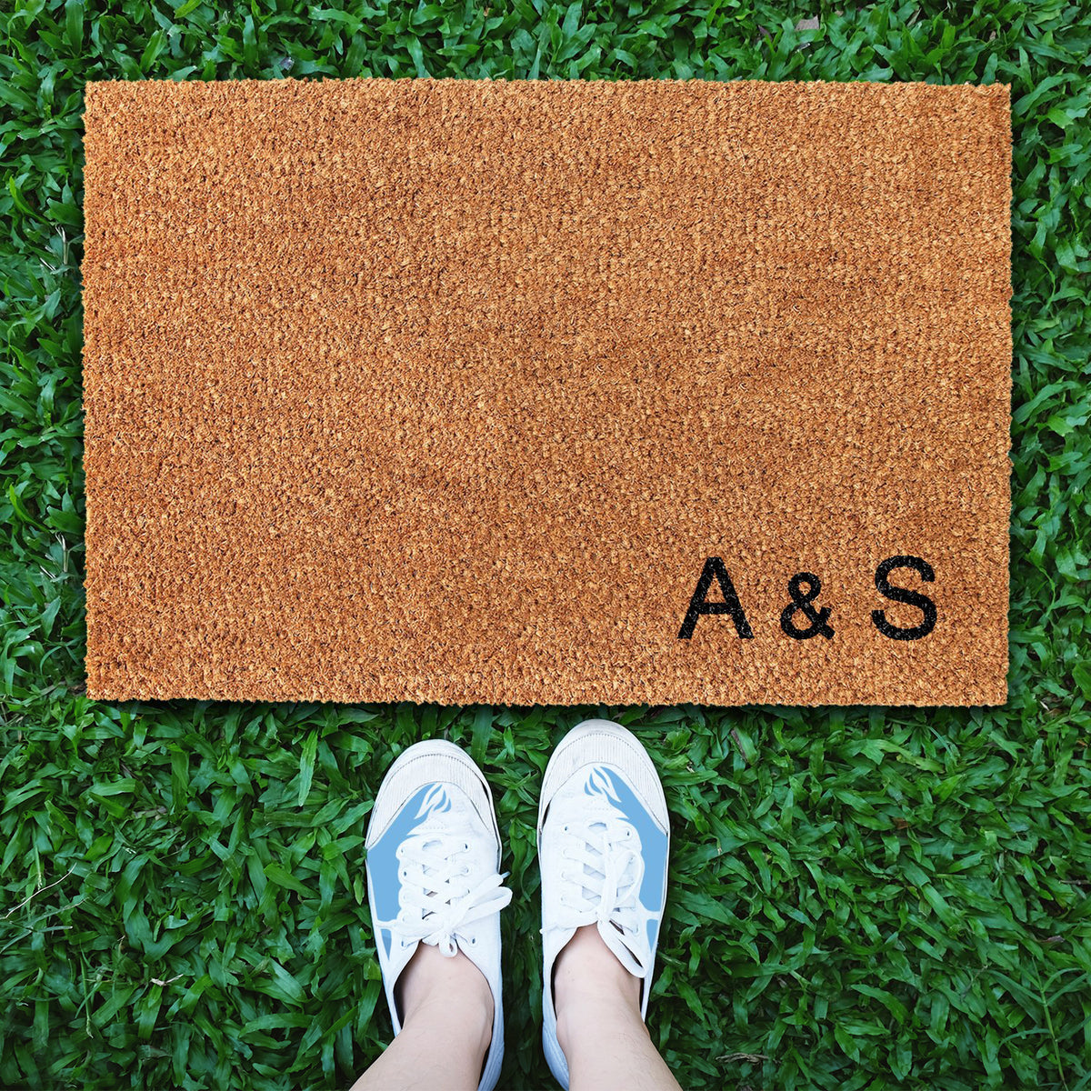 Personalized Doormat with Family Initials  - Design 4 - OnlyMat