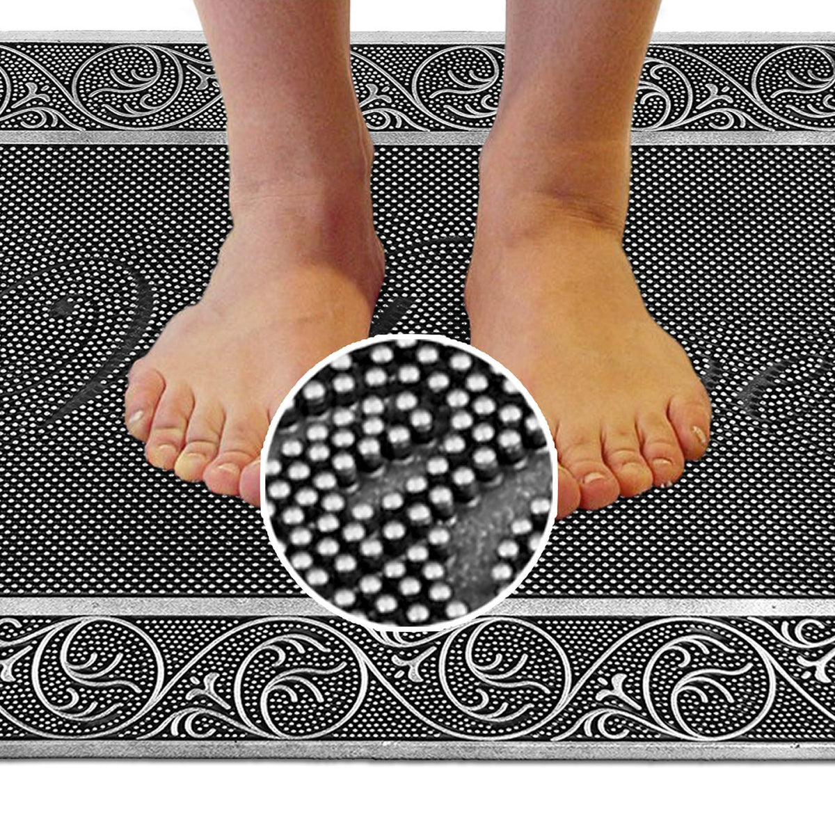 Welcome Acupressure Rubber Doormat - OnlyMat