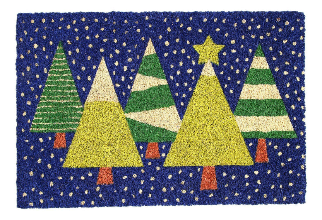 
                      
                        Christmas Tree Printed Blue Christmas Decoration Coir Door Mat
                      
                    