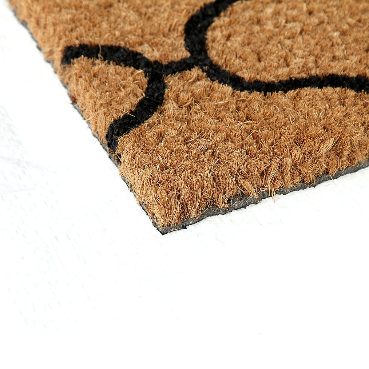 Elegant Greeky Pattern Printed Entrance Coir Door mat - OnlyMat