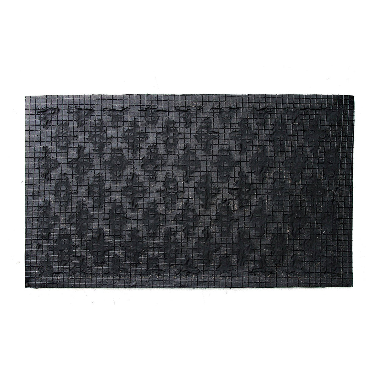 Elegant Hexagon Design Tough Rubber Moulded Coir Floor Mat - OnlyMat