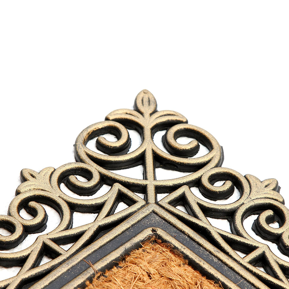 
                      
                        Golden Brown Welcome Natural Rubber Coir Doormat - OnlyMat
                      
                    