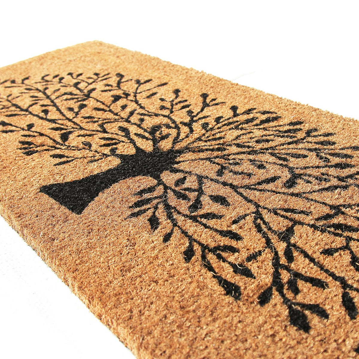 Tree Printed Natural Coir Doormat - OnlyMat