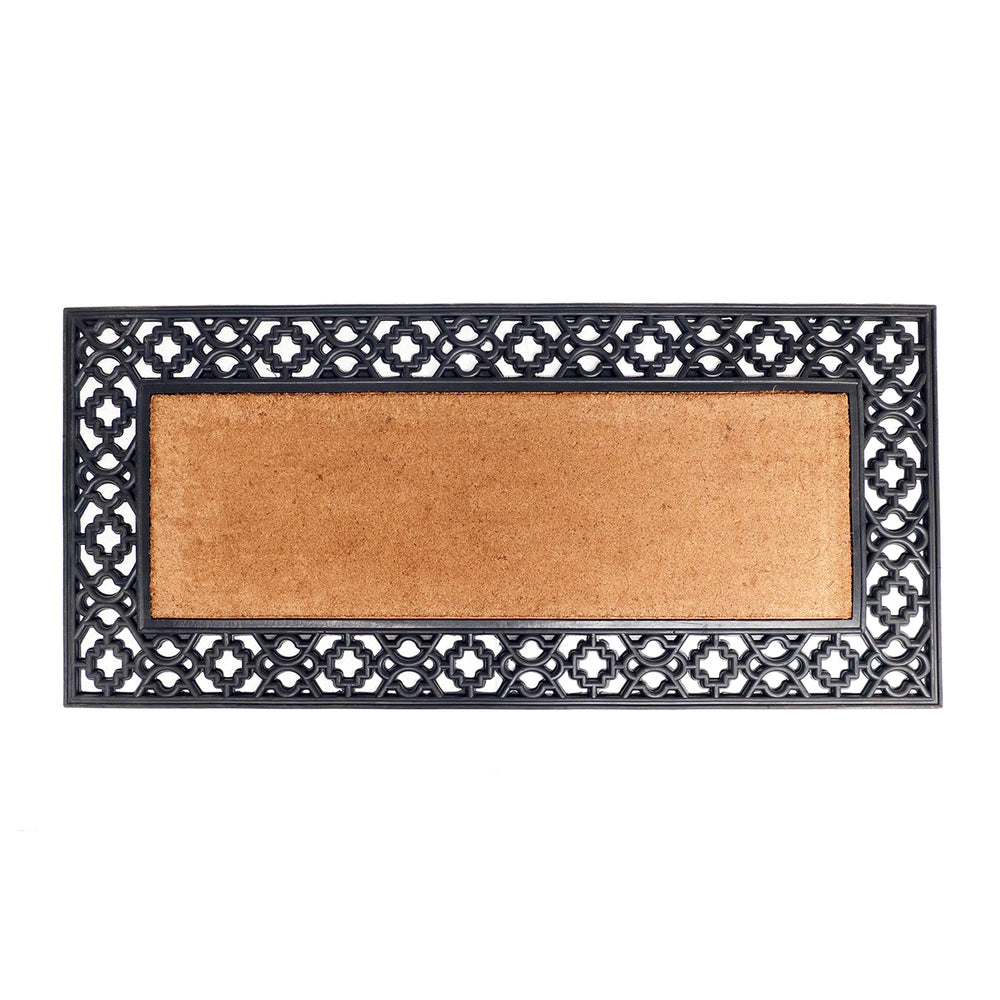 
                      
                        OnlyMat Elegant Oblong Shaped Rubber Coir Moulded Door Mat 55cm x 120cm
                      
                    