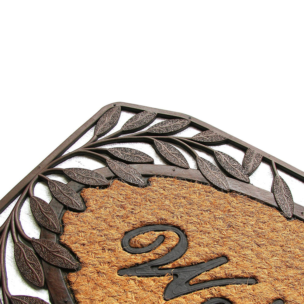 
                      
                        Leaf Design Border Rubber Coir Doormat - OnlyMat
                      
                    