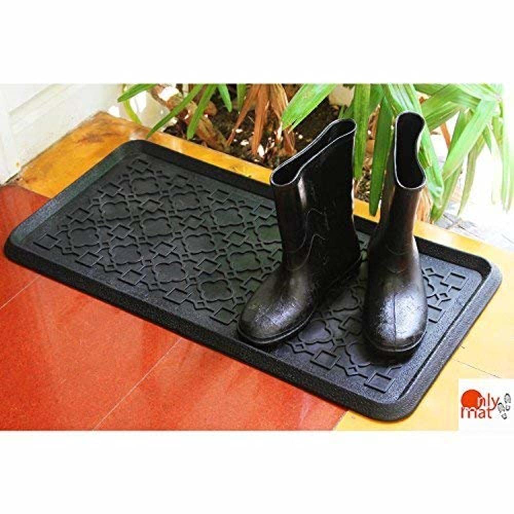 OnlyMat Multi-Purpose Rubber Boot Tray Mat 80x40cm